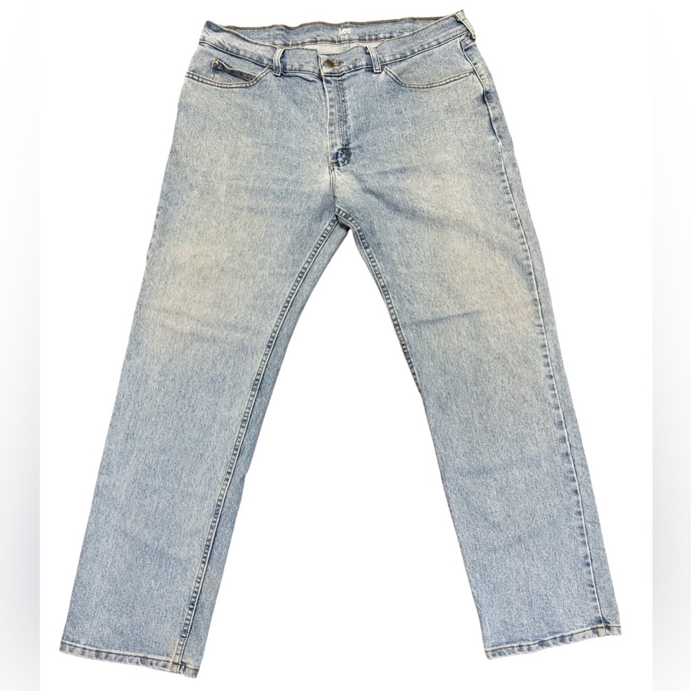 Lee Men's Blue Stretch Jeans Vintage Look Size 38/32